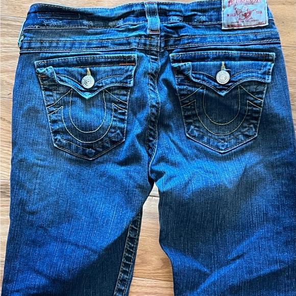 True Religion Women's Dark Blue Flare Jeans - Picture 4 of 8